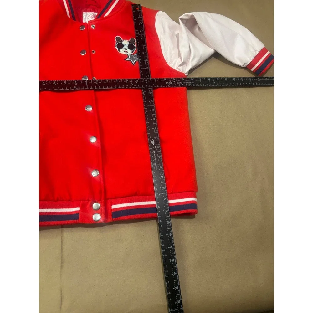 Justice Red Varsity Jacket Kids Size 20